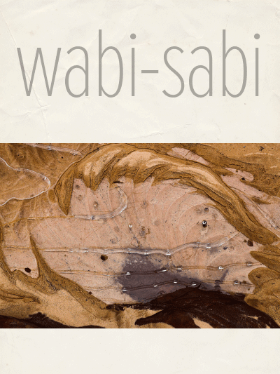 Postcard for wabi-sabi exhibit 2023